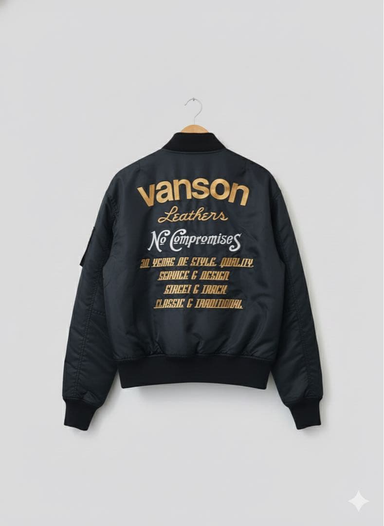 VansonMA-1タイプ フライトジャケット ライダースジャケット