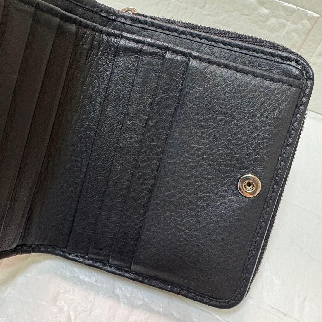 BALENCIAGA バレンシアガ 黒 ブラック 財布 二つ折り