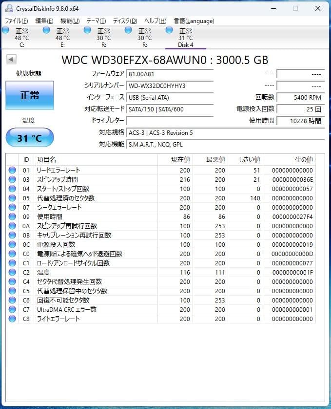 Western Digital WD Red Plus 3TB 3.5インチ
