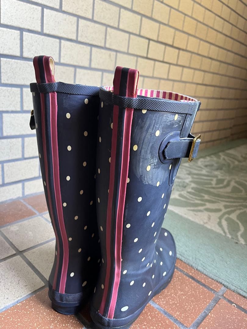 joules イギリスブランド　ジュールズレインブーツ　大きいサイズ　26センチ