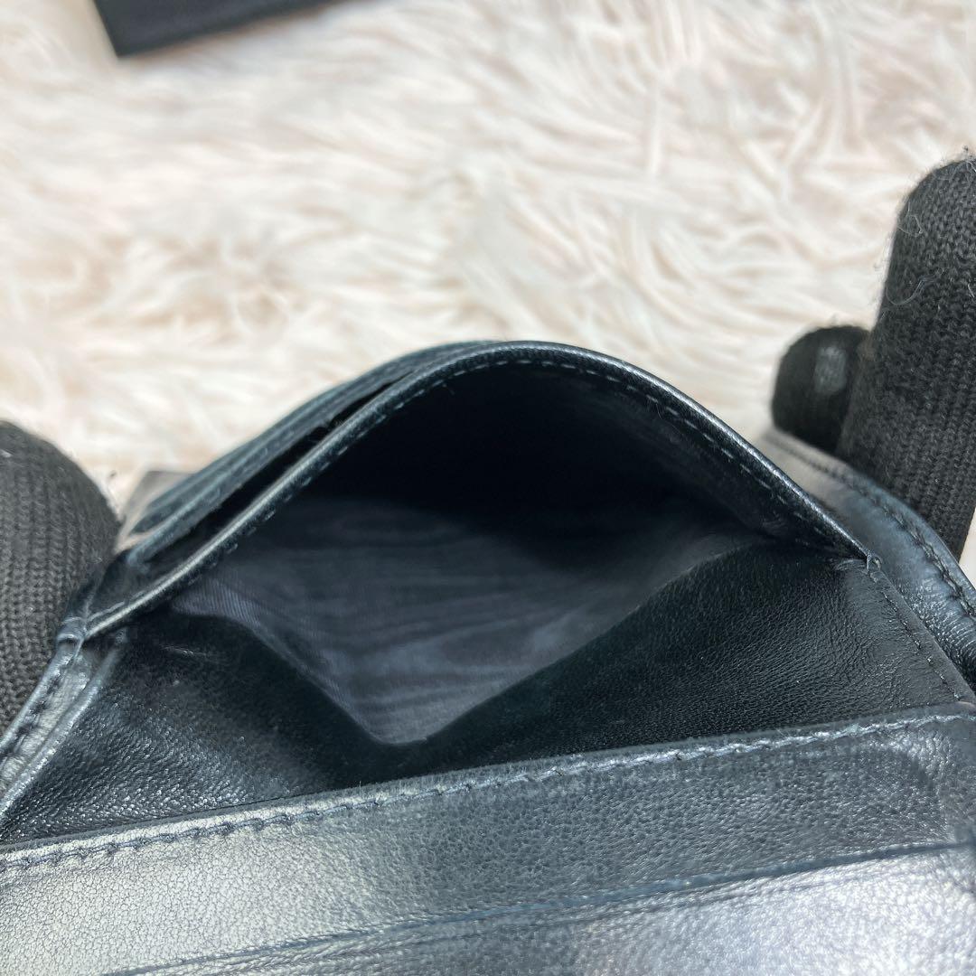 超美品 CHANEL 二つ折り財布 ココマーク キャビアスキン レザー Wホック