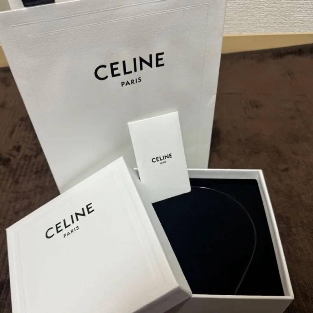 CELINE ヘアアクセサリー ヘッドバンド / アセテート＆スチール