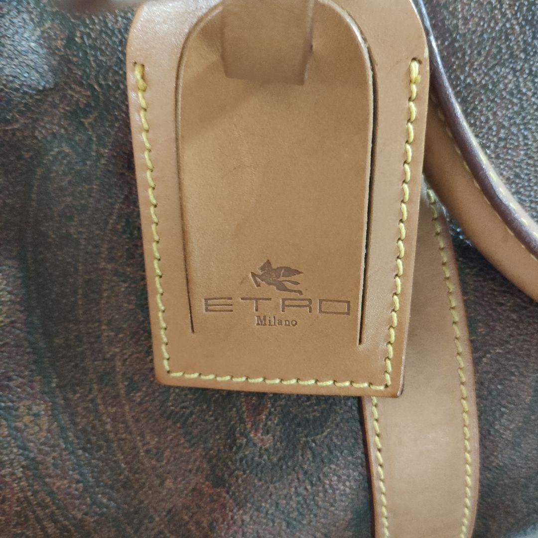 あ　ETRO　エトロ　ペイズリー柄　ボストンバッグ