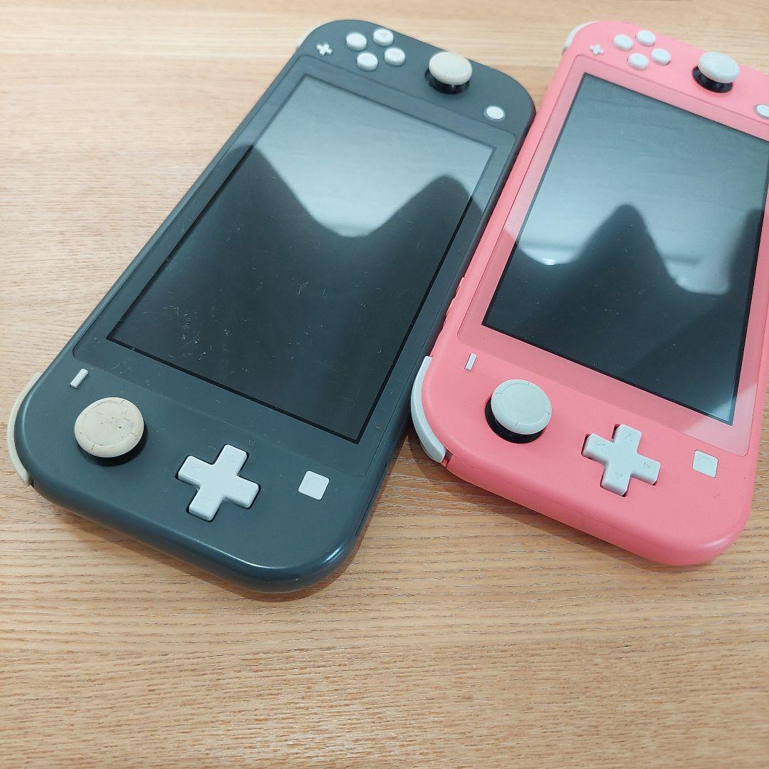 ジャンク品 Nintendo Switch Lite ピンク グレー 2台セット