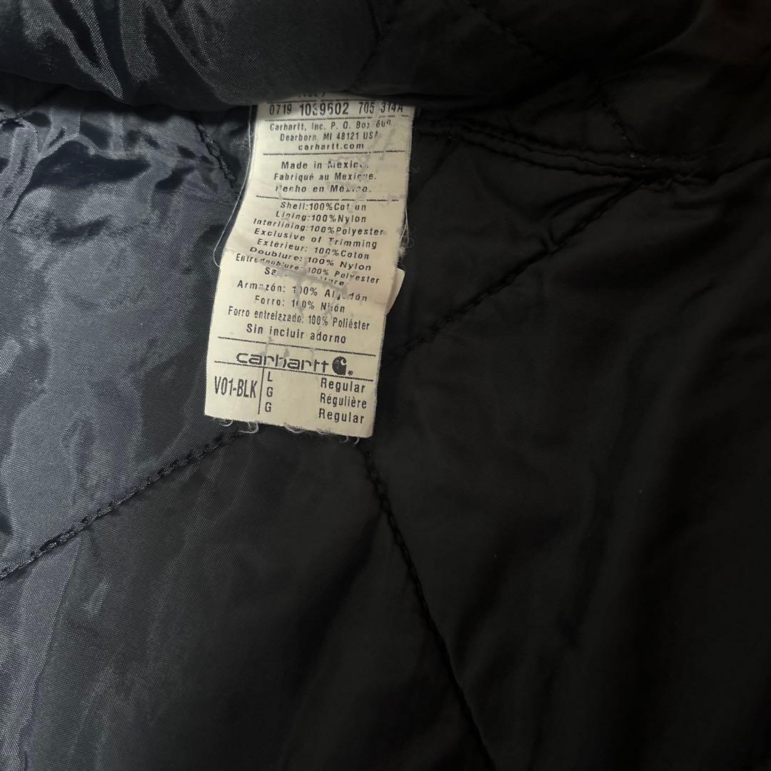 00s Carhartt ダッグベスト　ブラック　v-01