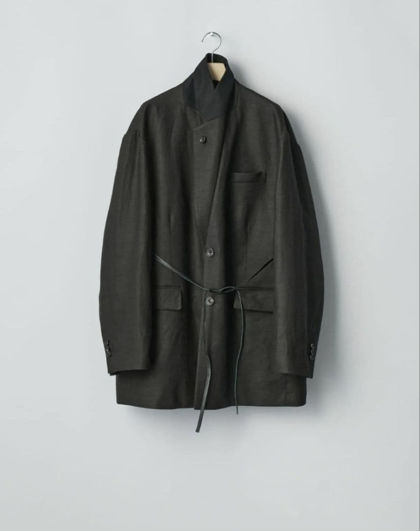 t*o様 LINEN WOOL SINGLE BREASTED LONG JAC
