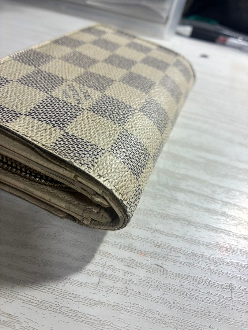 ルイヴィトン LOUIS VUITTON ダミエ アズール 二つ折り財布