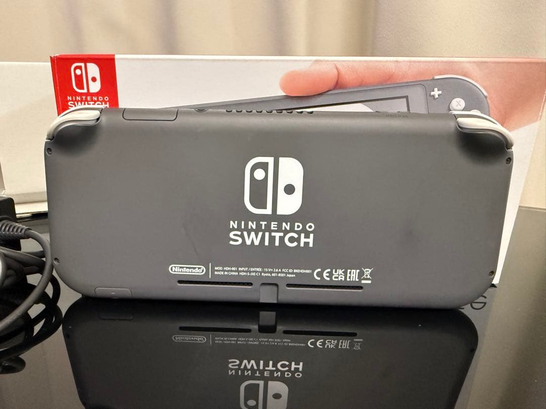 Nintendo Switch Lite グレー 本体 acアダプター 箱