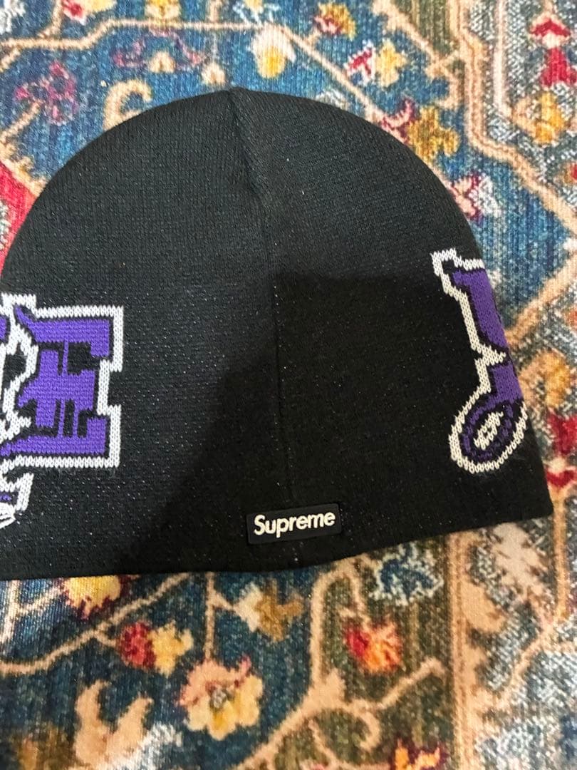 Supreme 25FW New Era Outline Beanie 黒