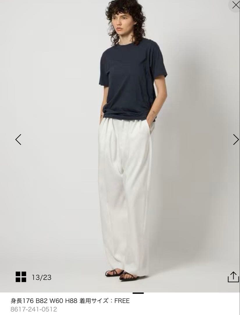 新品未使用品UNITEDARROWS6(ROKU)＞コットンカシミヤ ベーシック