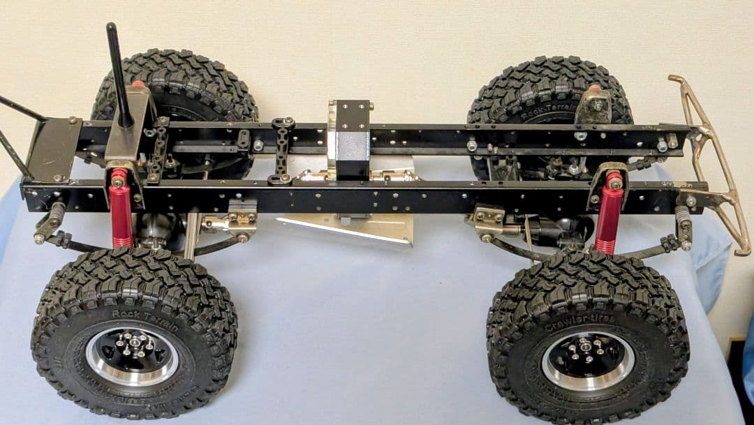 あ*ん様 製作途中 FJ40クローラー タミヤシャシー メカレス