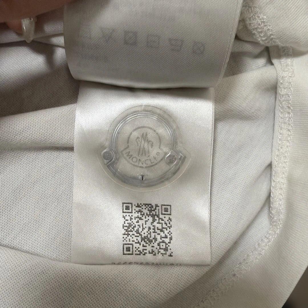 MONCLER ストーン装飾 ホワイトTシャツ