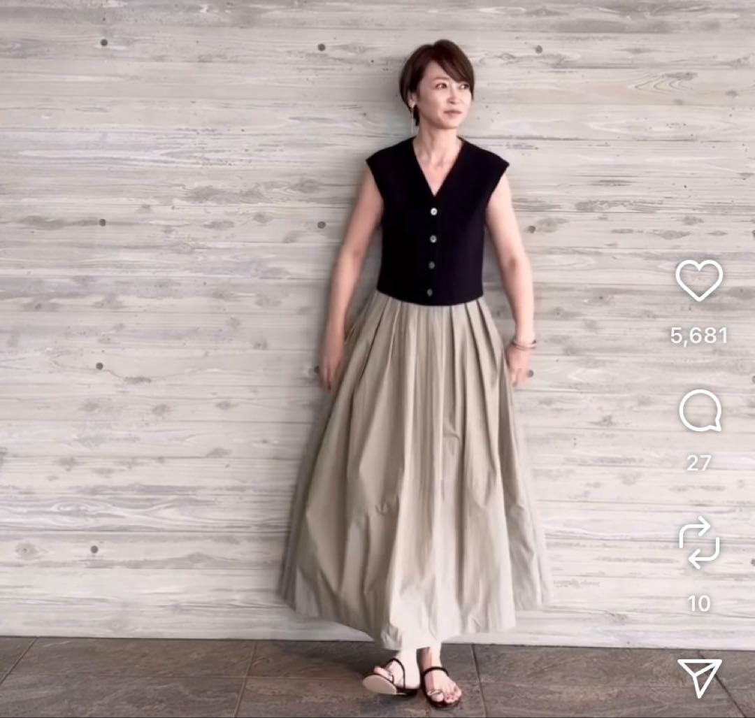 コンテ conte コクーンギャザースカート 辺見えみり