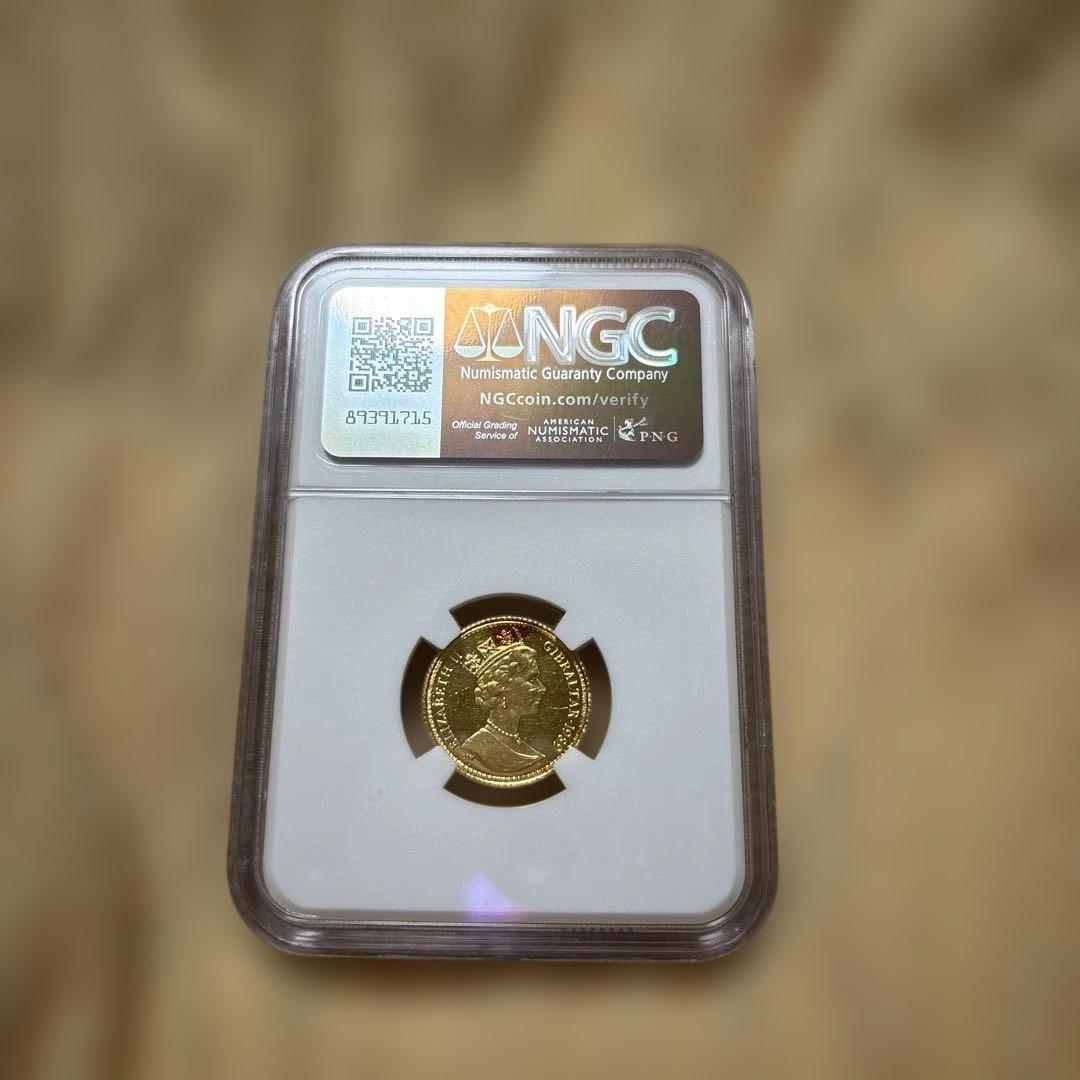 1989年 ウナとライオン　金貨 ハーフソブリン NGC 　イギリス　古銭