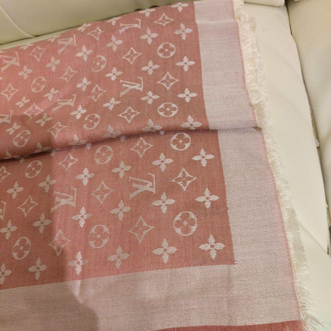Louis Vuitton ピンク モノグラム ストール