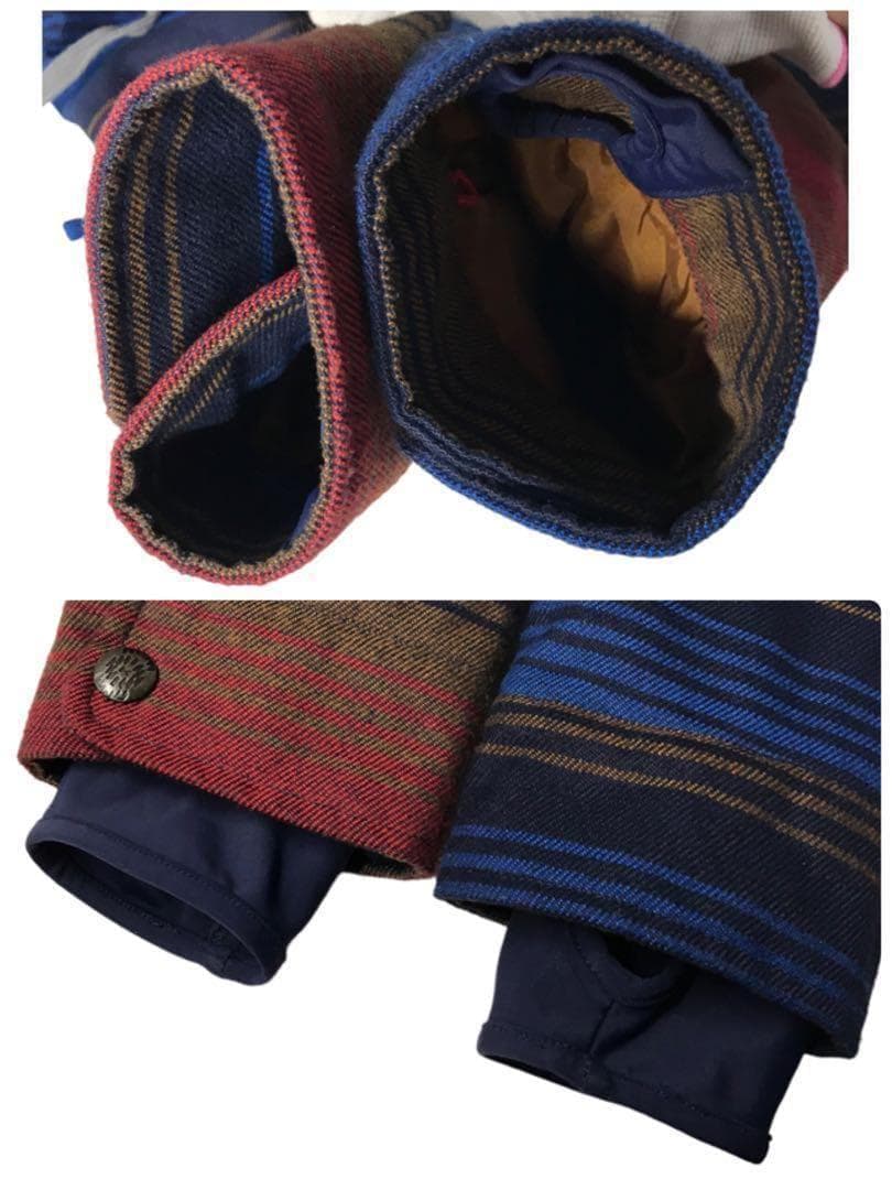 BURTON バートン スノーボード ジャケット M ボーダー柄 高機能 美品