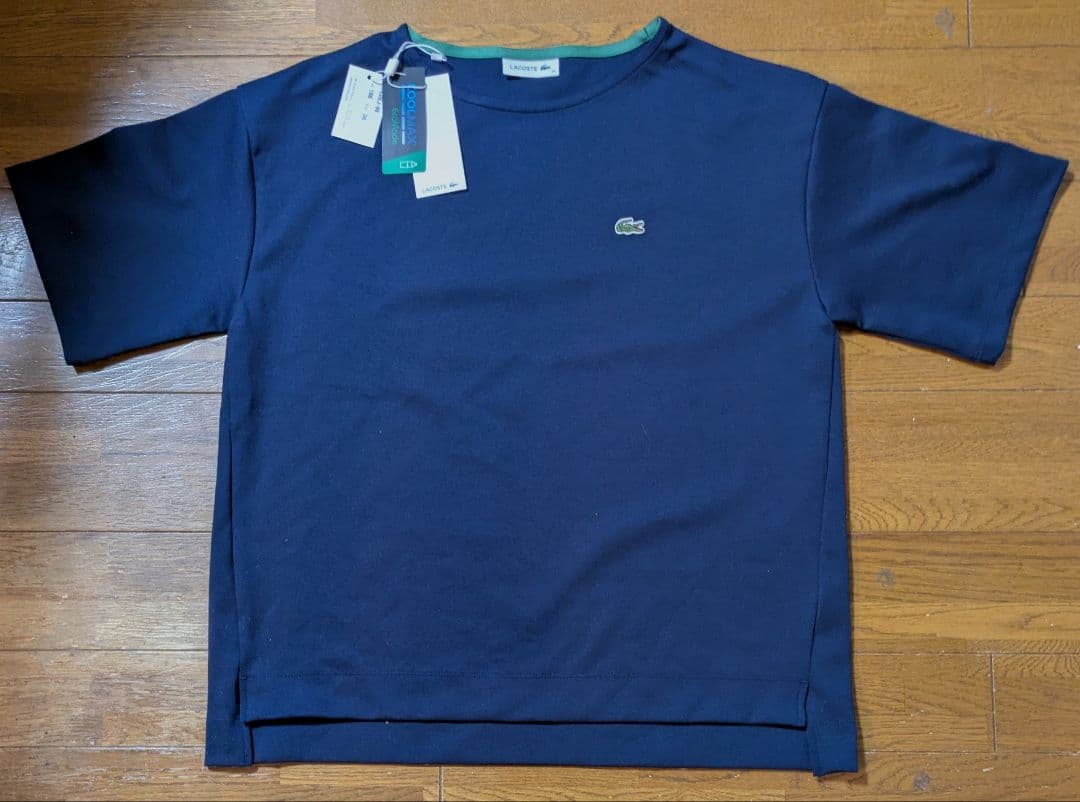 新品LACOSTE クールマックスネイビー Tシャツ M36サイズ