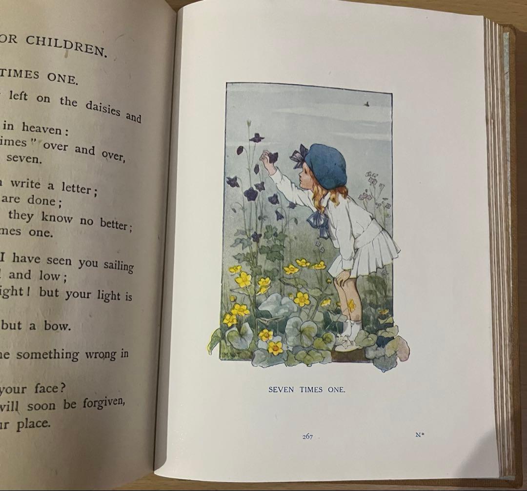 No234 アンティーク 古書 洋書 絵本 児童書 詩 マーガレット・タラント