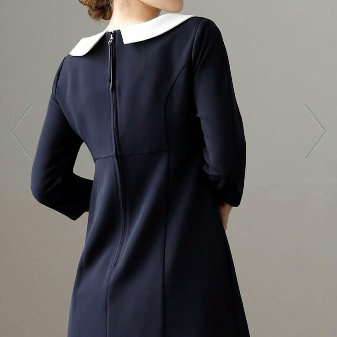 新品❣️ REGINA RISURRE 2way Aラインワンピース 白襟 M