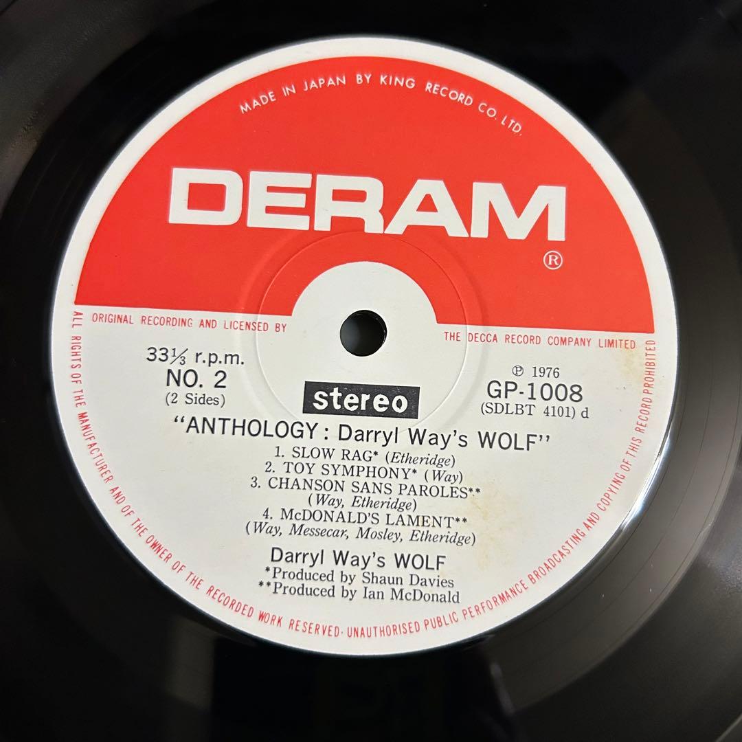 ［珍盤］DARRYL WAY'S WOLF LPレコード　プログレ　ロック