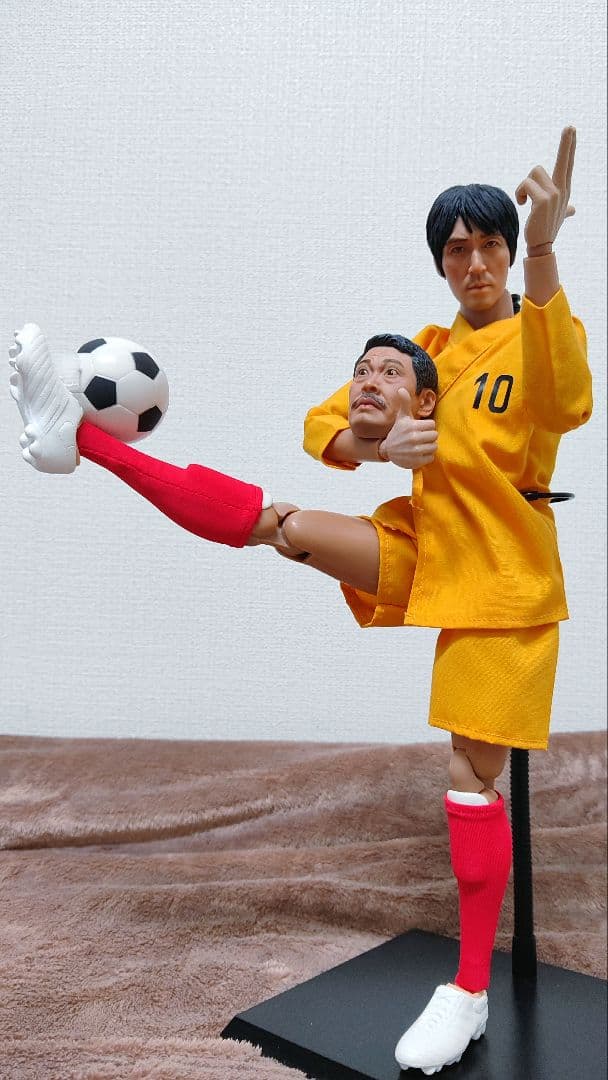 映画.少林サッカー.1/6[阿星(チャウ•シンチー)＆監督ヘッド付]希少品!