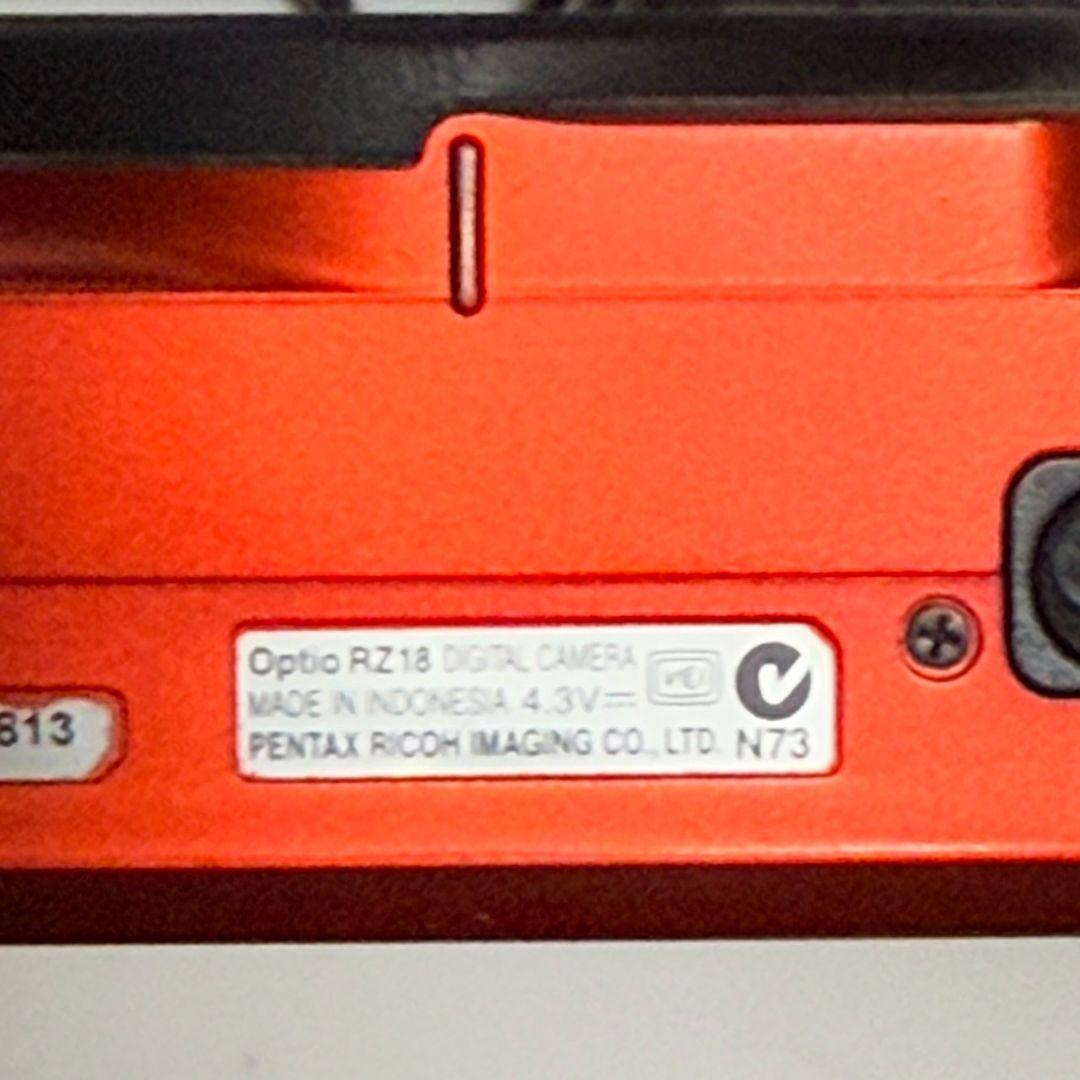 PENTAX デジタルカメラ Optio RZ18 メタリックオレンジ