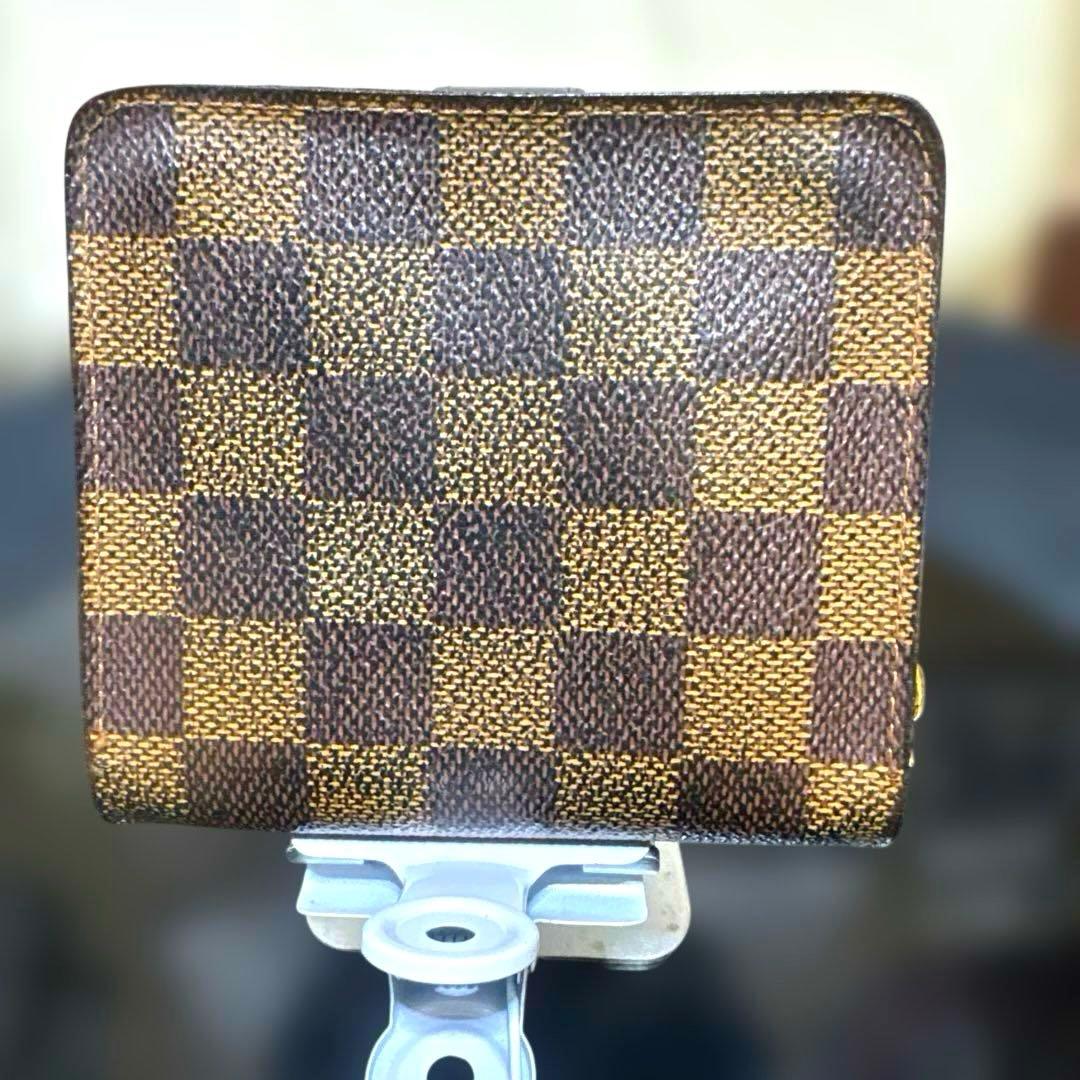 ⑧☆優良品☆ダミエ ♪コンパクトジップ 折り財布