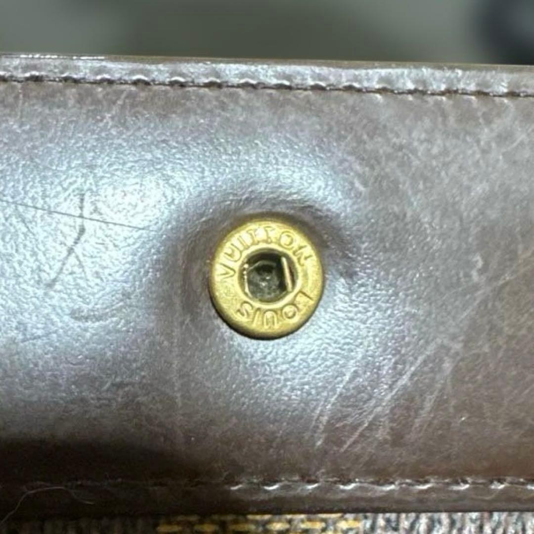 ⑧☆優良品☆ダミエ ♪コンパクトジップ 折り財布
