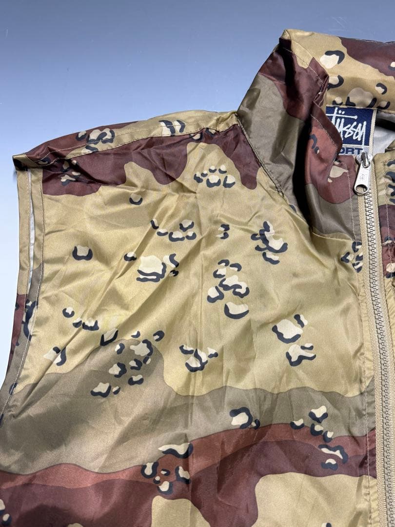 ま*k様 Stussy SPORT ステューシー アメリカ製 カモ ベスト ビン