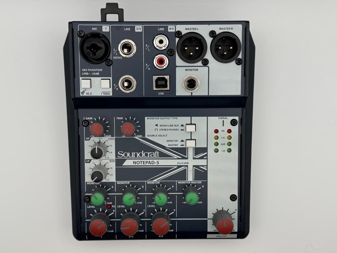 【美品/ケース付】Soundcraft Notepad-5 アナログミキサー