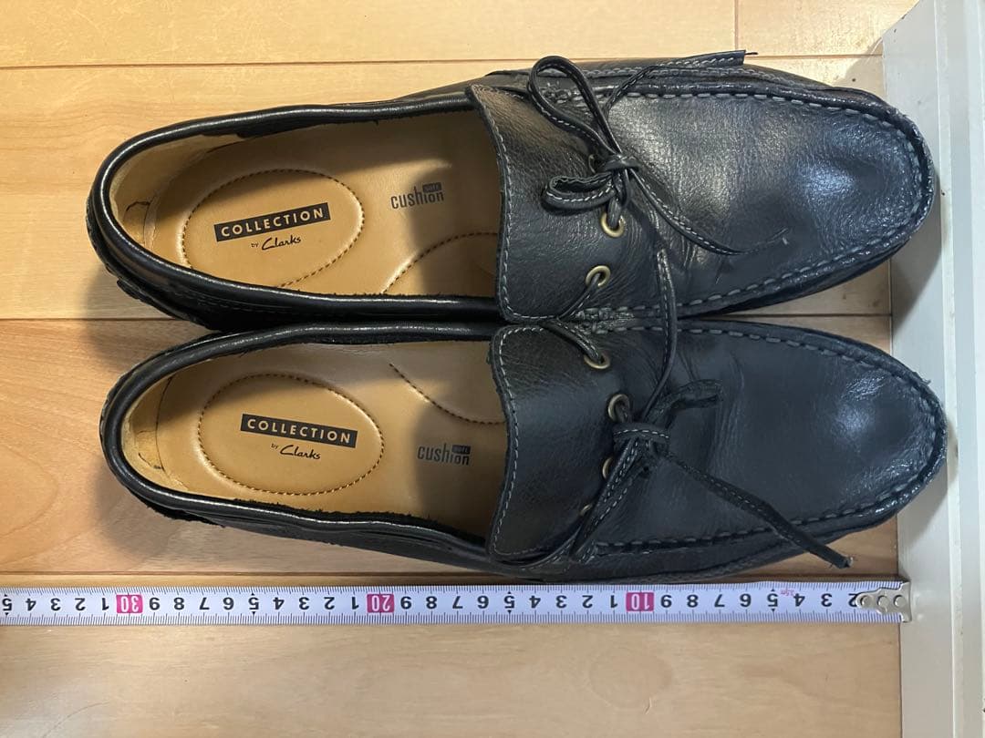 Clarks ブラックレザー シューズ
