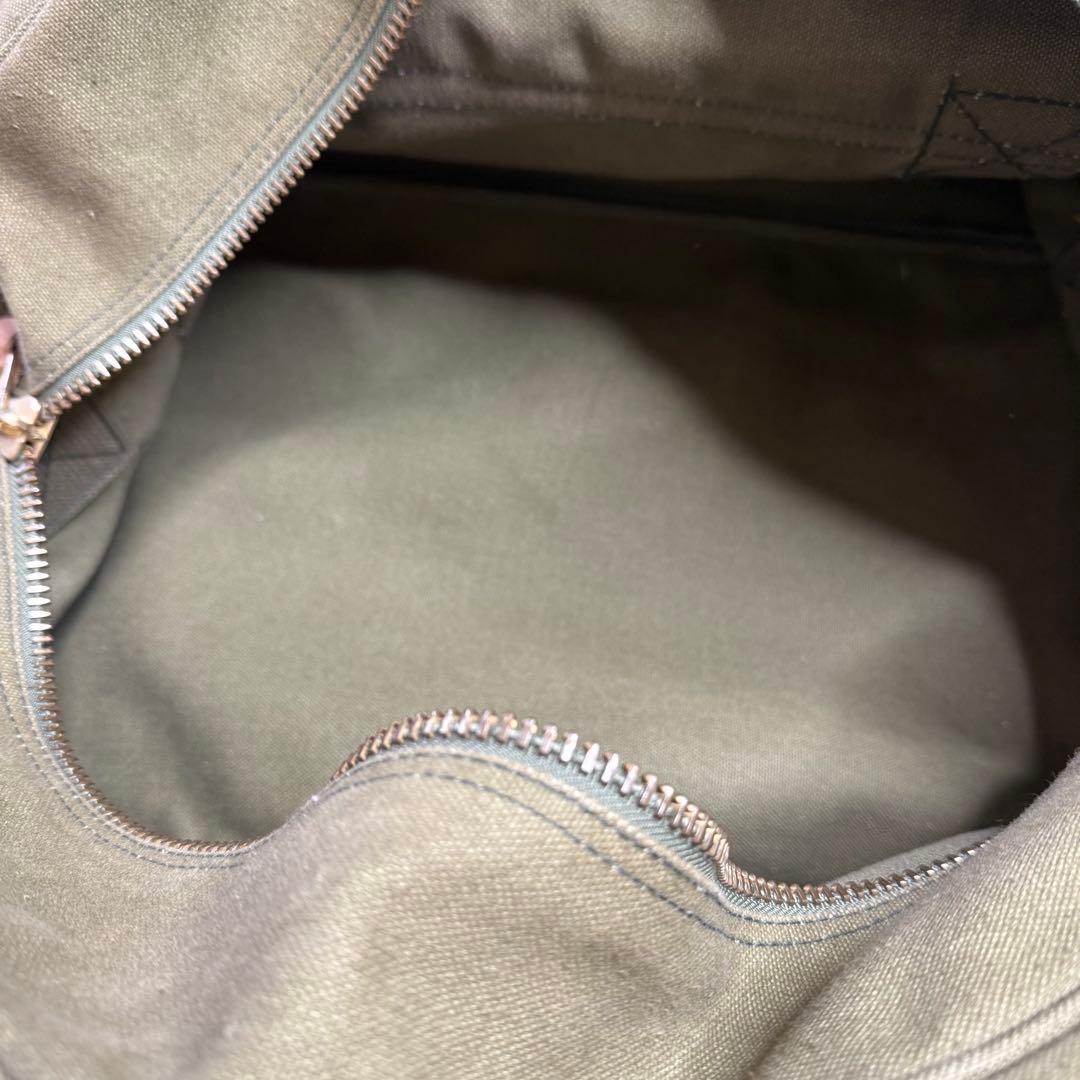 ★eddie bauer★ミリタリーボストンバッグ カーキグリーン 大容量