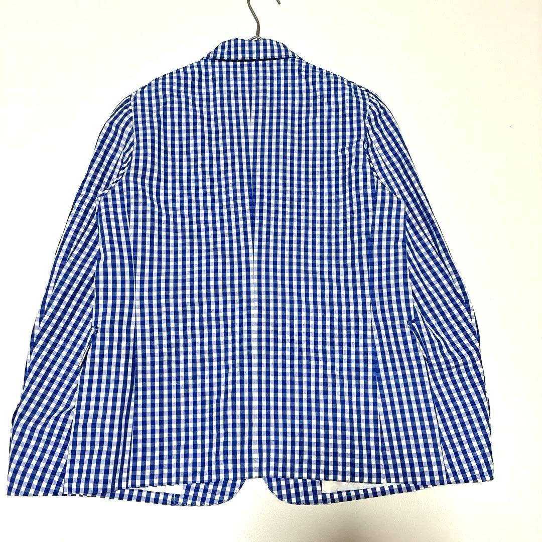 上品✨Drawer リネン混 チェックジャケット 春アウター 軽やか 羽織り36