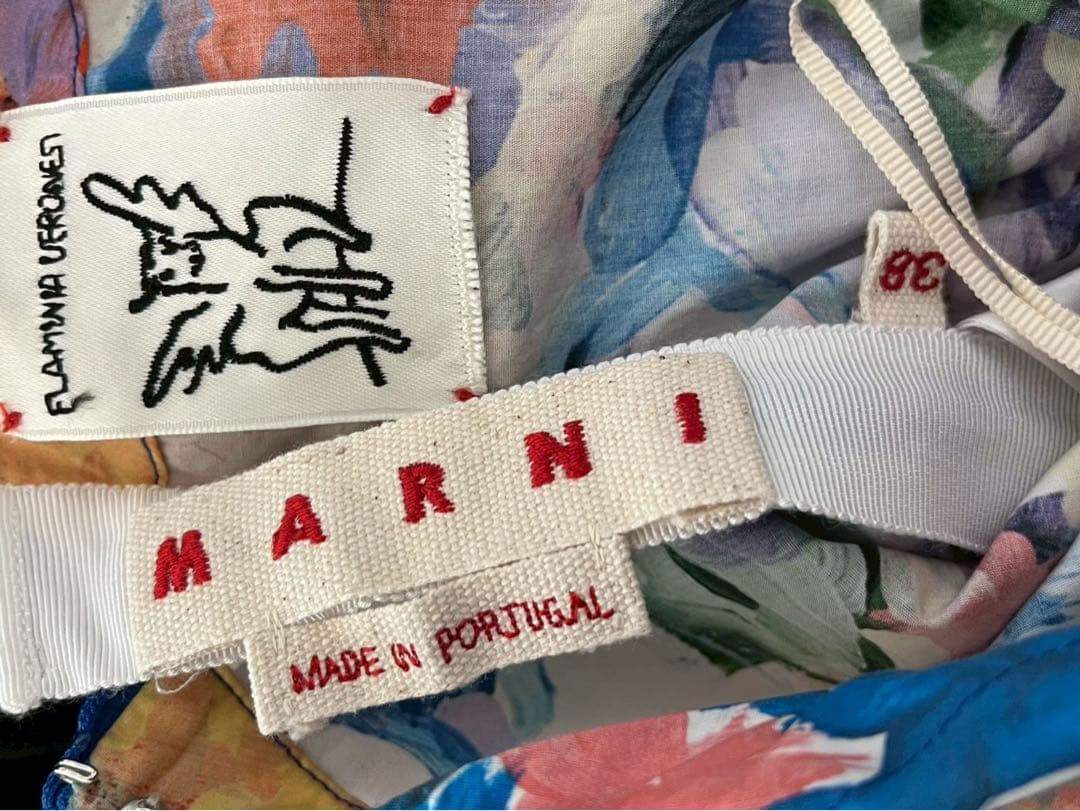 マルニ MARNI × フラミニア ヴェロネージ フレアスカート ミディ丈 38