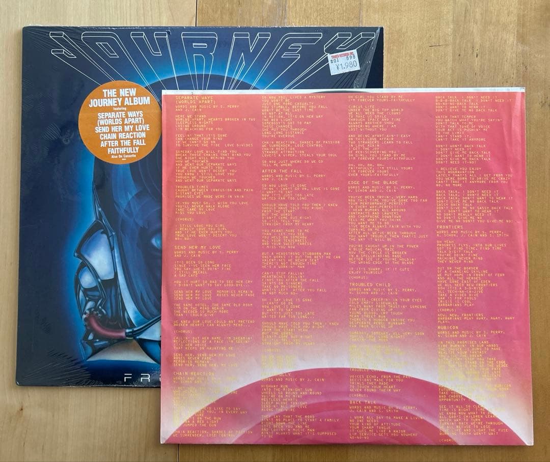 ［アナログL Pレコード］JOURNEY 2枚& 1982年ライブツアーパンフ