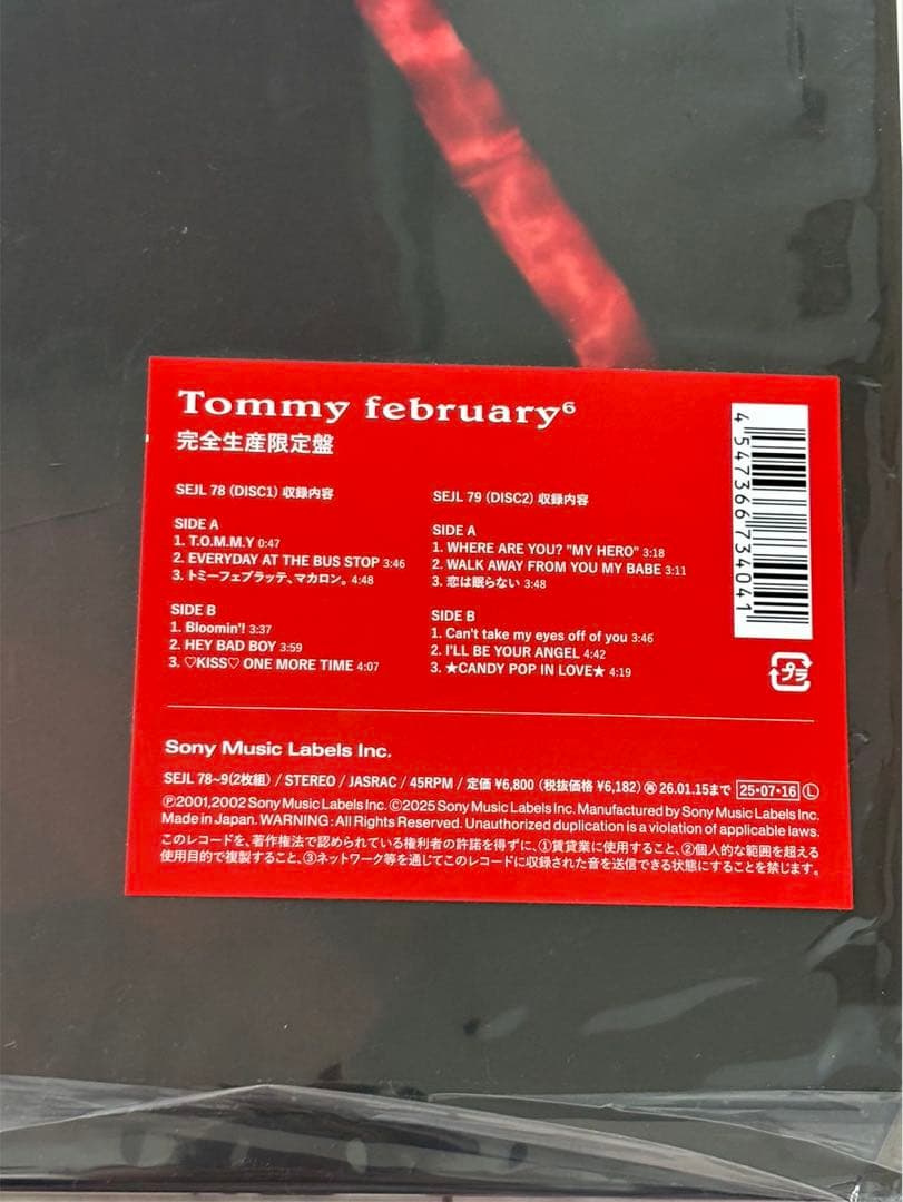  february6 レコード新品未使用