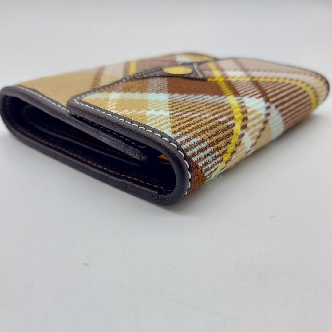 美品　ヴィヴィアンウエストウッド　三つ折り財布　チェック柄