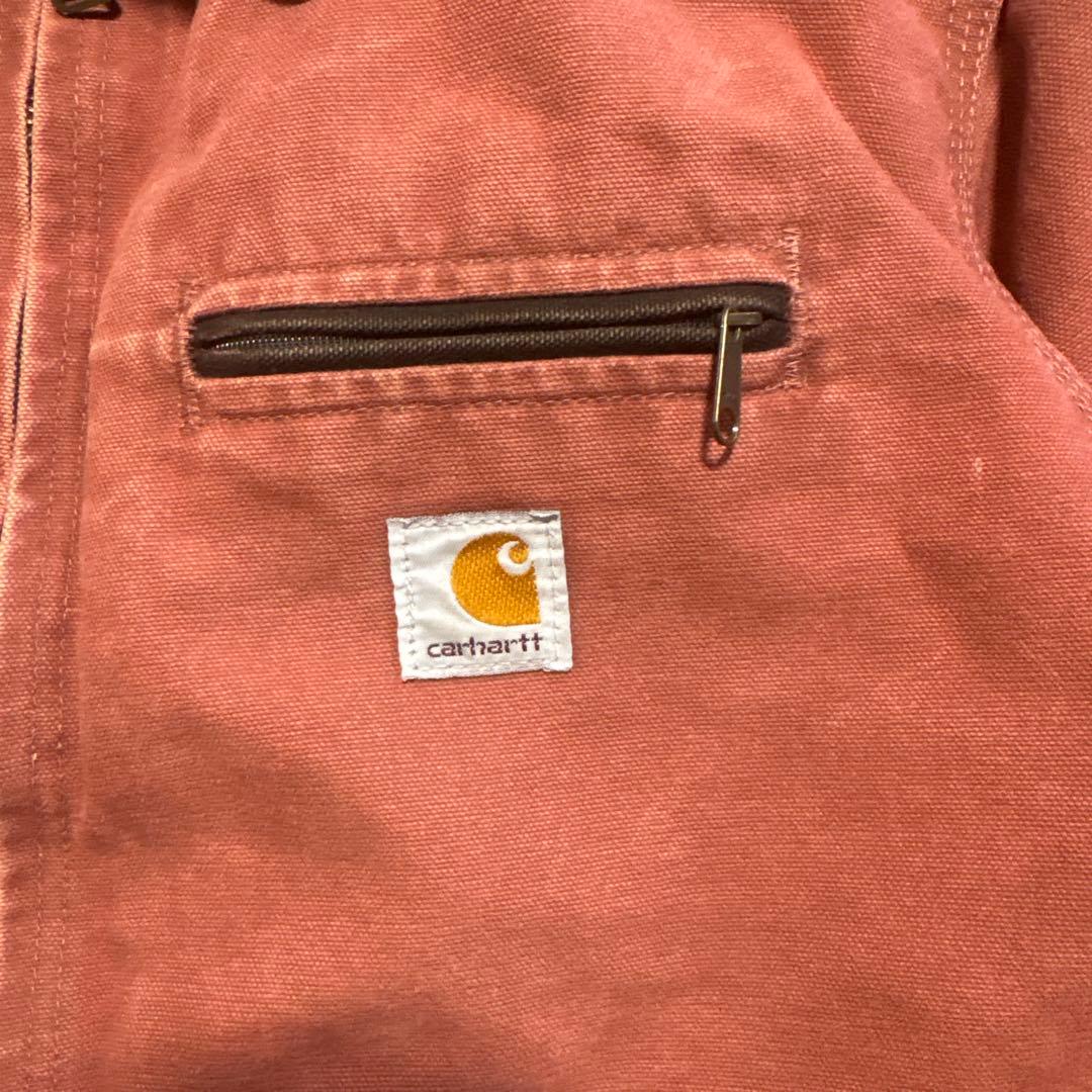 美品　希少カラー　Carhartt デトロイトジャケット　サーモンピンク　VRS