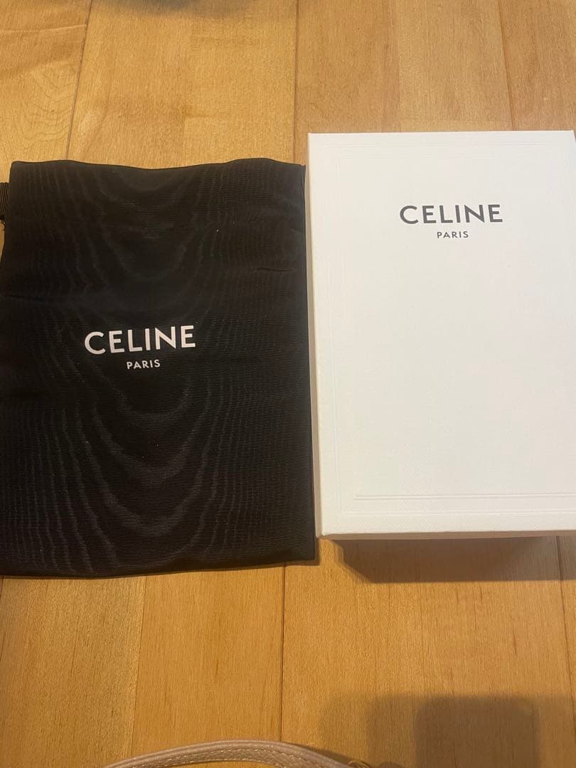 CELINE 小型三つ折り財布 プルシアンブルー