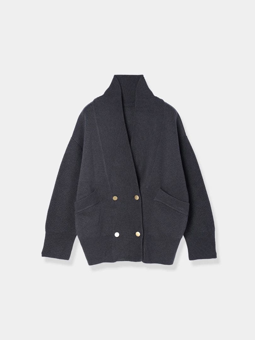 トップス Laubeblanc Double-breasted Knit cardigan