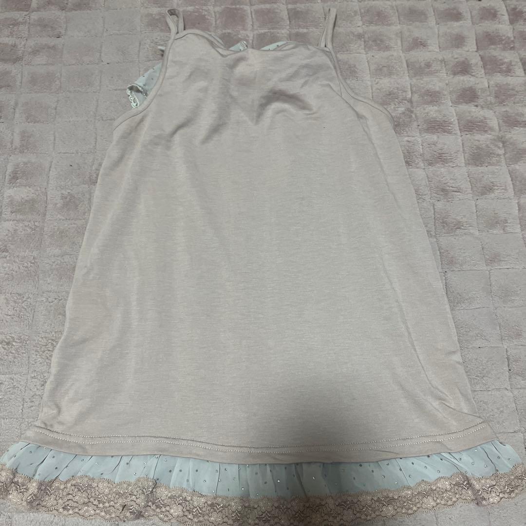 【アクシーズファム】ビッグリボンキャミソールピンク