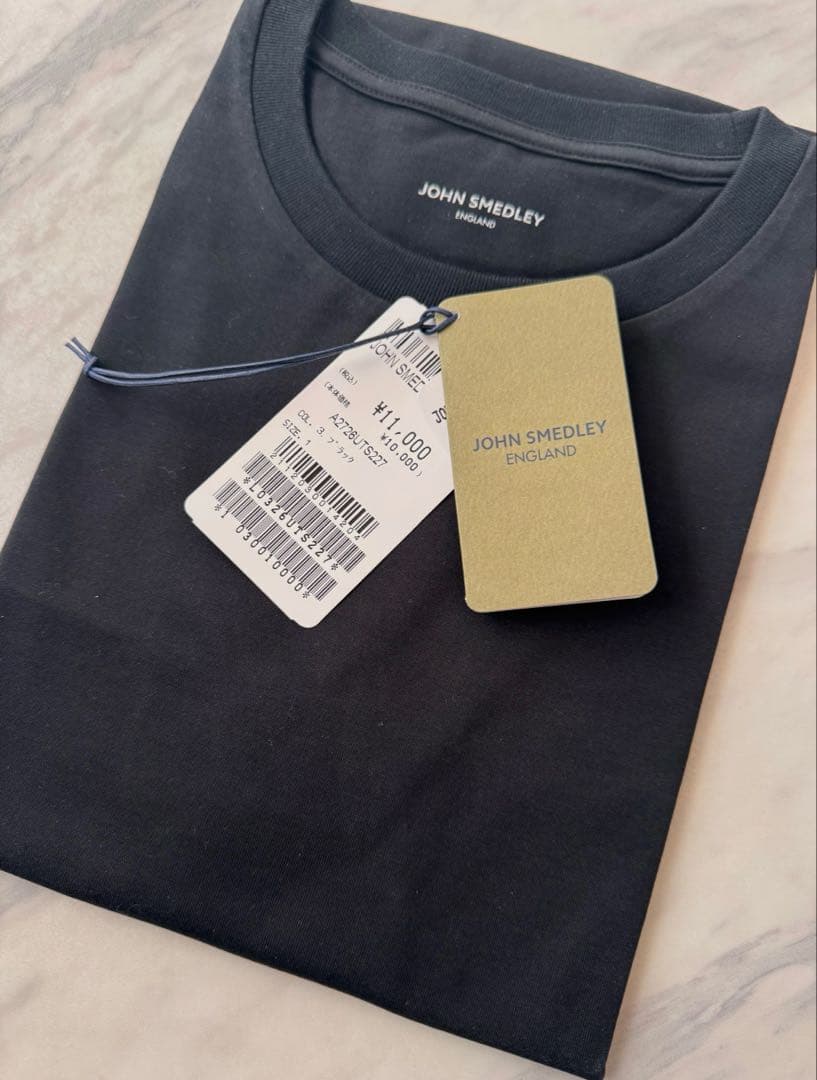 【新品未使用】JOHN SMEDLEYコットンクルーネック半袖Ｔシャツ