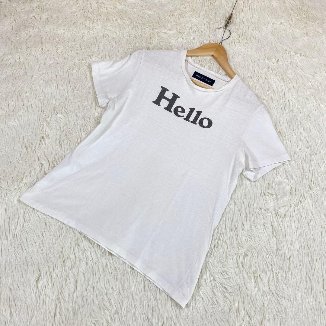 『MADISONBLUE』マディソンブルー (S) Hello 半袖Tシャツ
