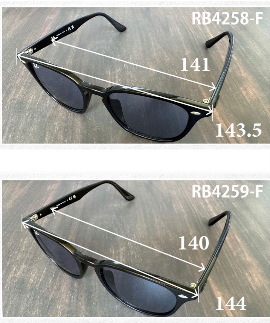 ★レンズ新品★RB4258-F★クリアレンズ★RayBan★