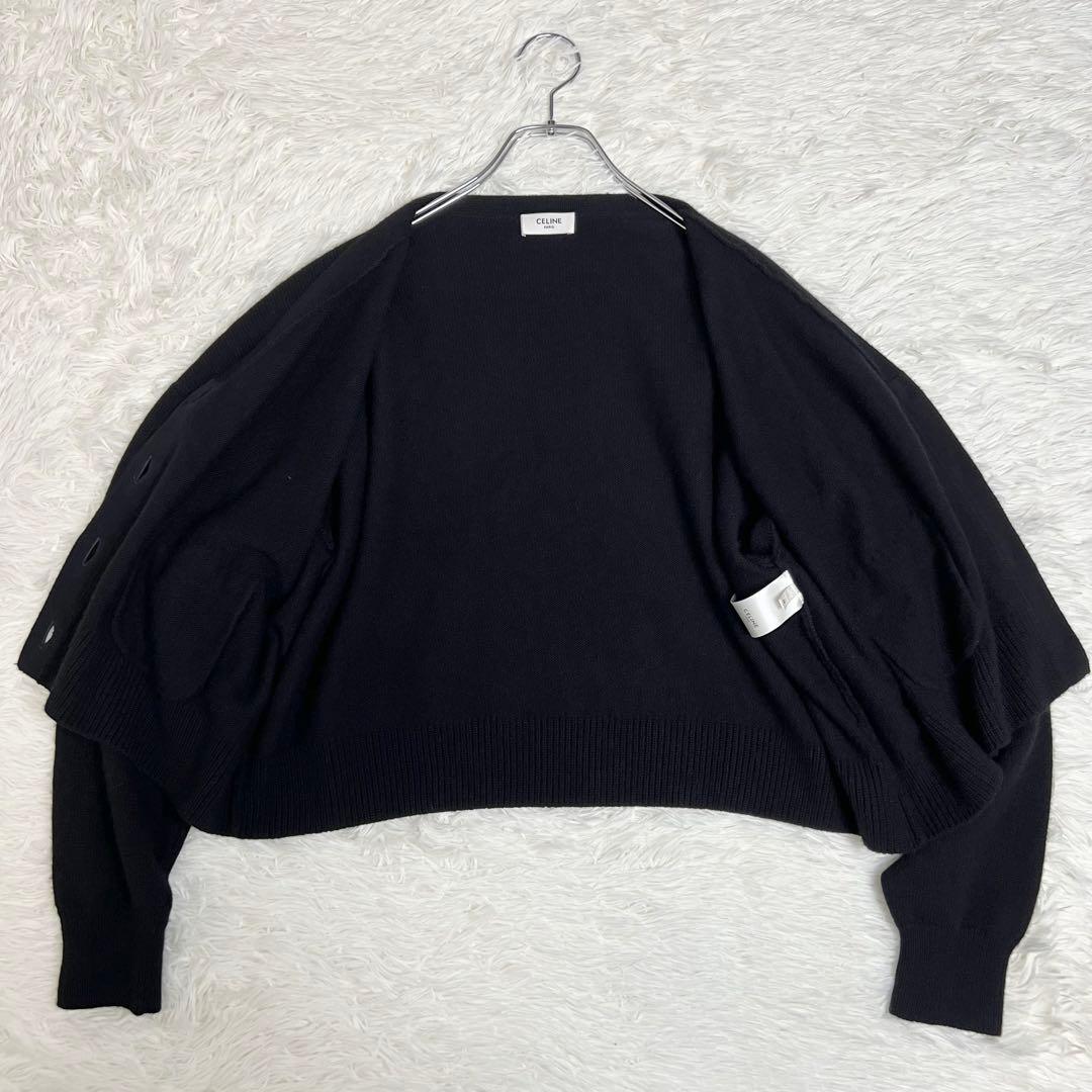 金ボタン✨ CELINE セリーヌ グルメット カシミヤニットカーディガン M