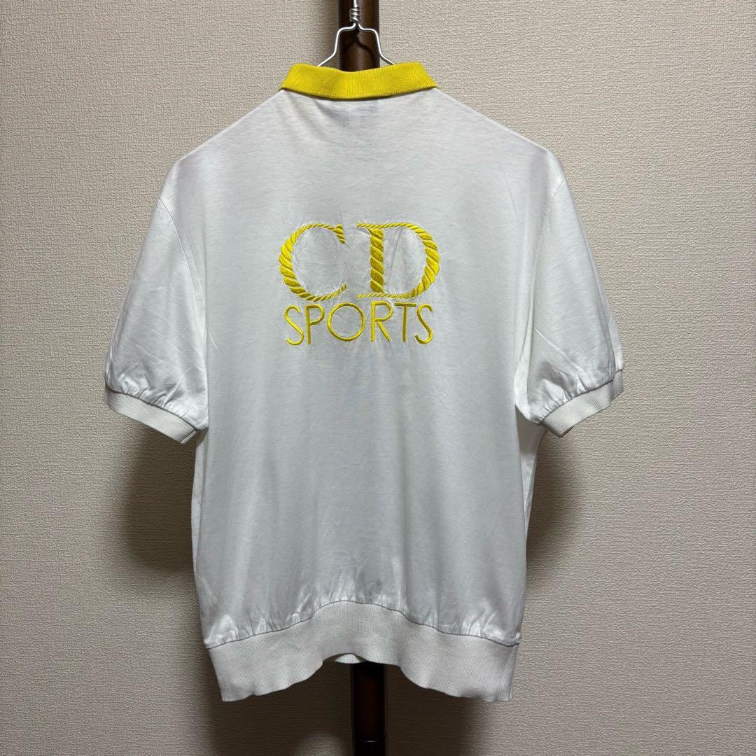 クリスチャンディオール スポーツ ポロシャツ 半袖 白 vintage 90s