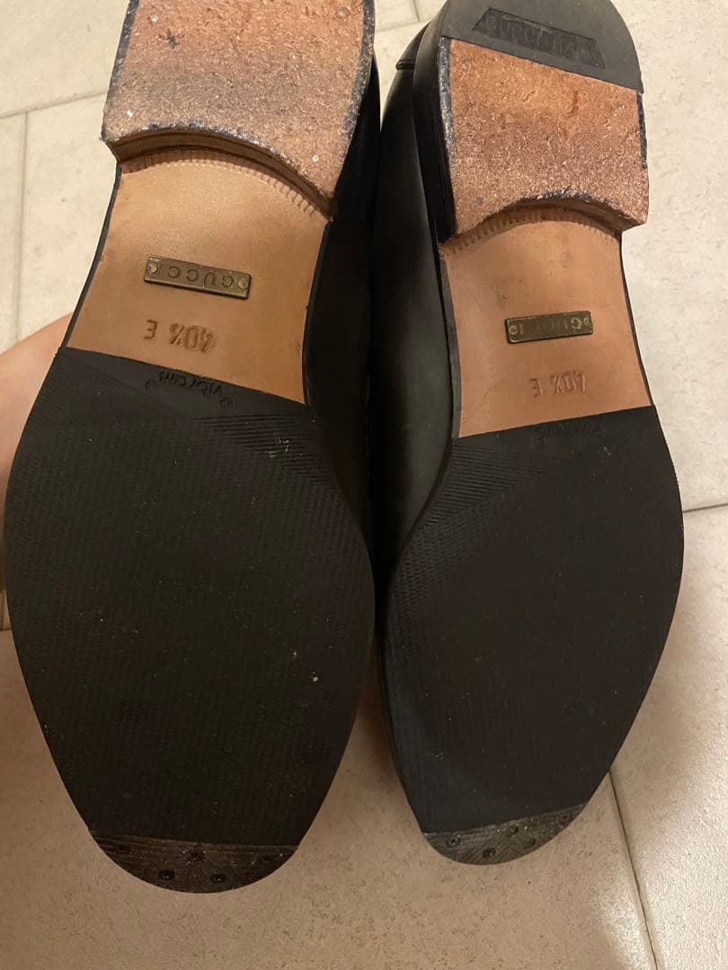 超美品　GUCCI / ビット ローファー 焦茶金 40 1/2 E 25.5