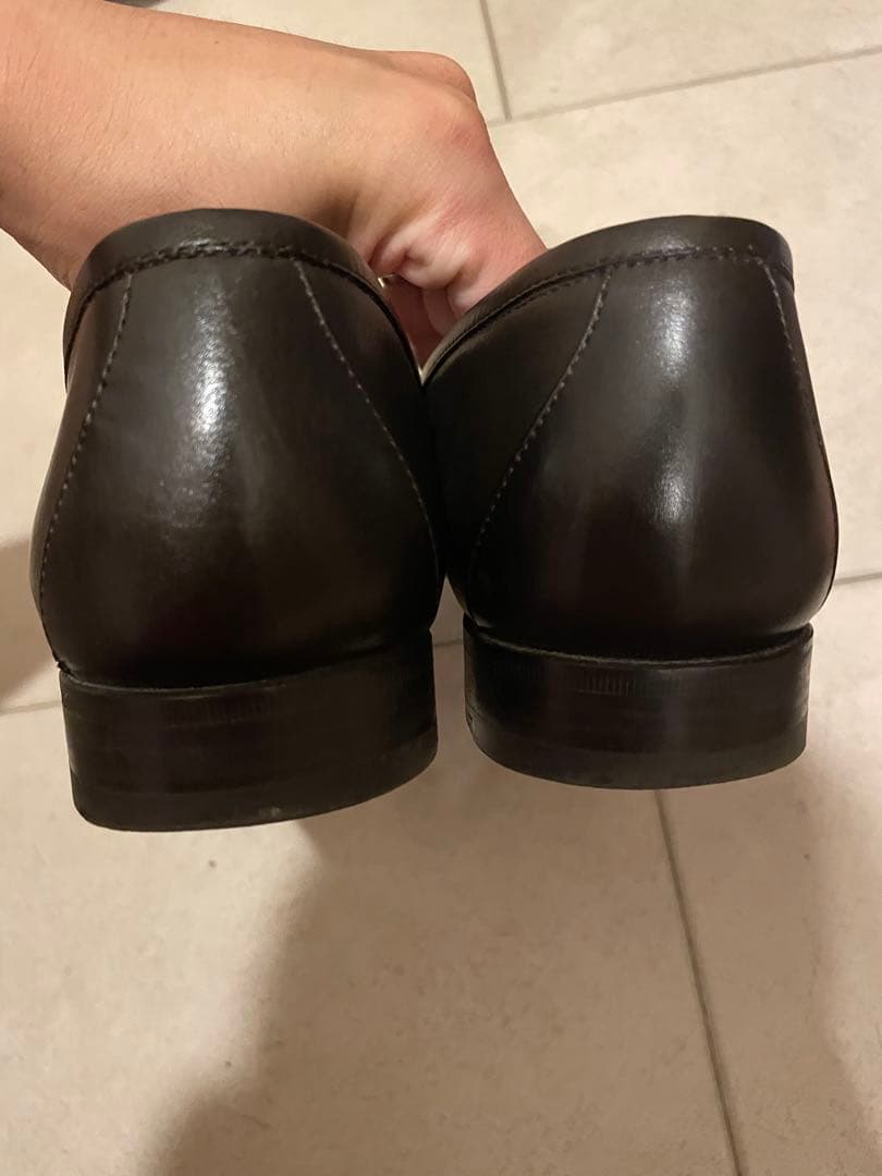 超美品　GUCCI / ビット ローファー 焦茶金 40 1/2 E 25.5