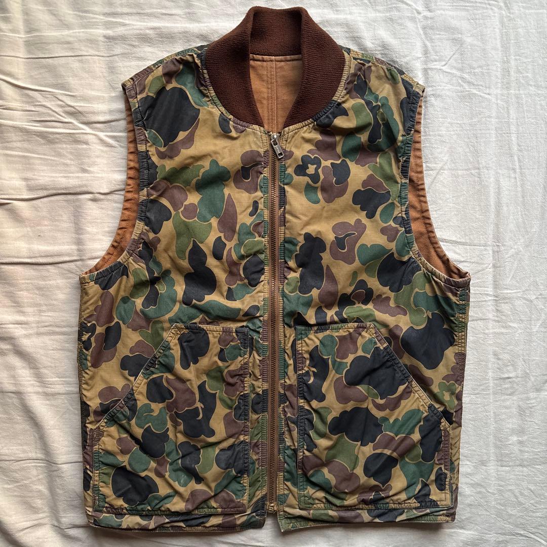 RRL ダックベスト リバーシブル ハンティング カモフラ 迷彩 ワーク