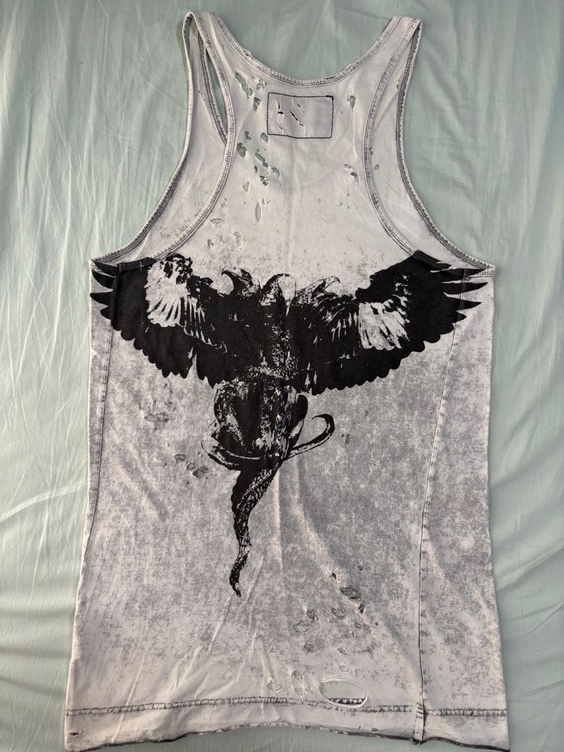 L.B.G クラッシュ加工 タンクトップ SIZE:1 RYOYAL FLASH